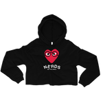 Women's Heart Cropped Hoodie